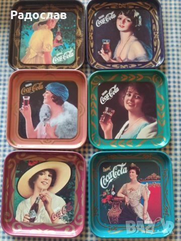 стари метални подложки Coca - Cola