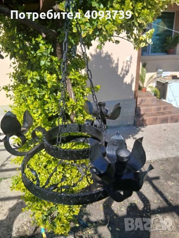 Полилей от ковано желязо, снимка 4 - Полилеи - 54164436