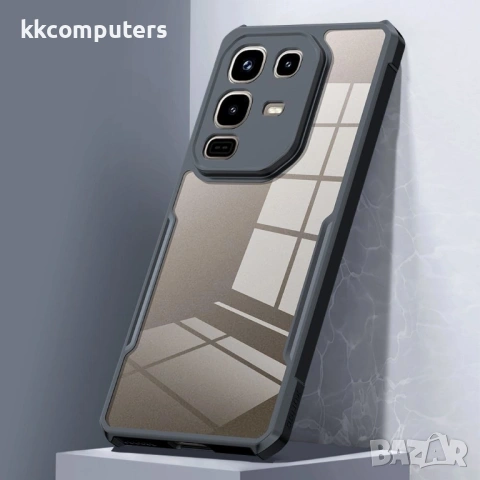 Прозрачен XUNDD Калъф за Infinix Note 50 Pro 4G / Note 50 4G TPU + Acrylic с Протектор, снимка 3 - Калъфи, кейсове - 54640887