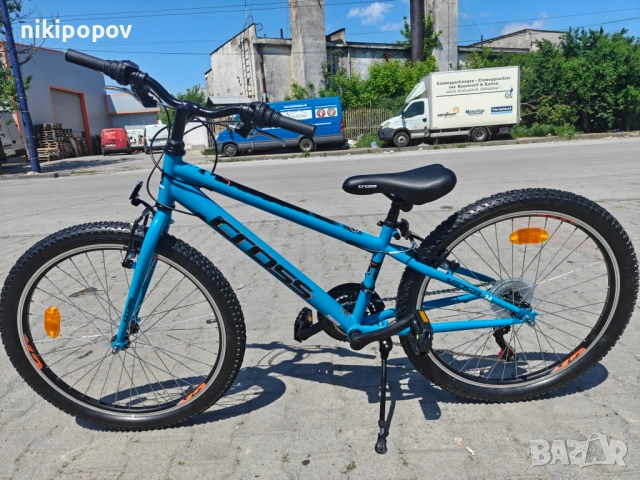 CROSS Велосипед 24" SPEEDSTER син, снимка 5 - Велосипеди - 54493383