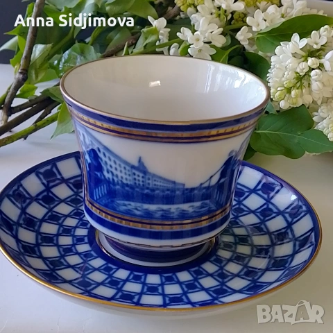 Руски порцелан ИФЗ Сетове за чай , снимка 4 - Чаши - 54316945