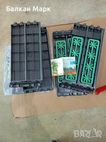 Немска повдигната леха Garantia Ergo Quadro S – 60x60 см, снимка 4 - Саксии и кашпи - 53986757