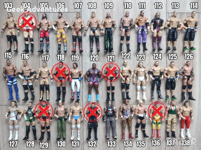 Екшън Фигурки WWE Кеч Pro-Wrestling Action Figures Ambrose Reigns Cena 2/3, снимка 4 - Колекции - 46527048