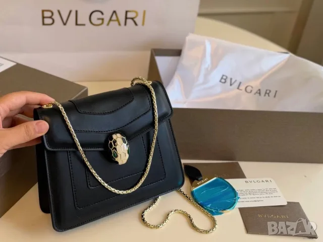 Bvlgari Serpenti Forever – 20 см (Black), снимка 10 - Чанти - 55417382