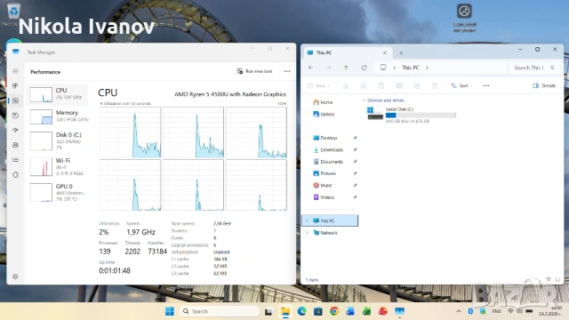 Lenovo Ideapad Flex 5 14ARE05 14 inch | AMD Ryzen 5 4500U 6x4.0 Ghz | 8GB RAM | 512GB SSD|Windows 11, снимка 12 - Лаптопи за дома - 53964571