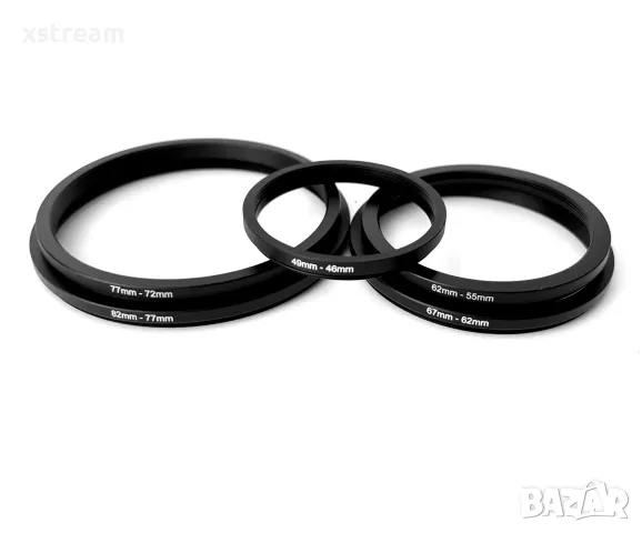Преходник за филтър на резба, за обектив Различни размери, Step-DOWN Lens Filter Adapter Ring НОВ!