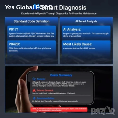XTOOL AD20 Pro OBD2 диагностика Bluetooth iOS Android, снимка 10 - Аксесоари и консумативи - 54603502
