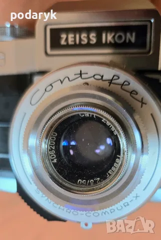 Zeiss Ikon Contaflex Super + Carl Zeiss Tessar 50mm f/2.8 | Винтидж немски фотоапарат, снимка 3 - Фотоапарати - 55511783