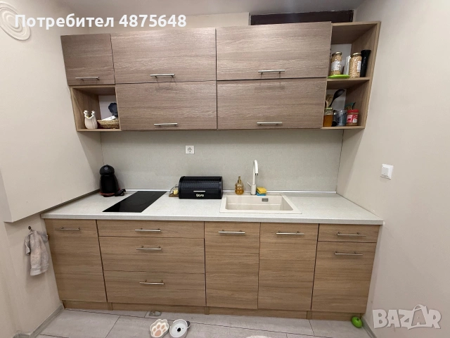 Запазена малка кухня с плот и мивка, снимка 2 - Кухни - 55157086
