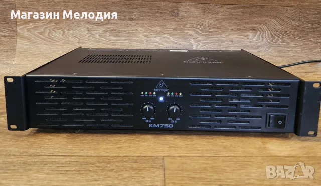 Професионално крайно стъпало Behringer KM750 – Две по 400 вата. 750 W в мостов режим Bridge Mode