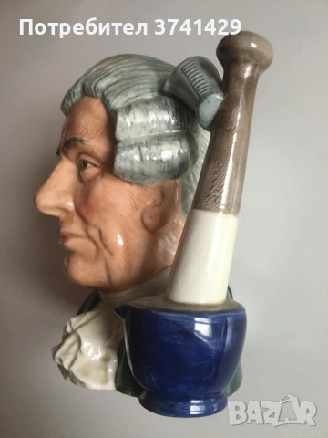 Колекционерска халба Аптекар - Royal Doulton, голям размер, снимка 4 - Антикварни и старинни предмети - 54369188