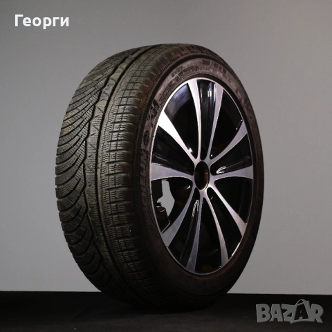Комплект 4броя Michelin Pilot Alpin 245/45R18 100V DOT2922| Джанти 8Jx18H2-N ET43 A2134013700| Гуми 