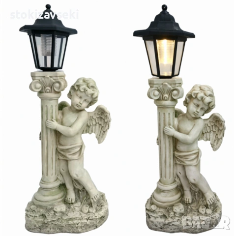 Соларна лампа ангел - елегантна декорация за всеки двор, снимка 6 - Градински мебели, декорация  - 54083145