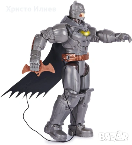 Екшън фигура Spin Master DC Comics Batman Battle Strike със звуци и аксесоари 30 см, снимка 4 - Фигурки - 54025758