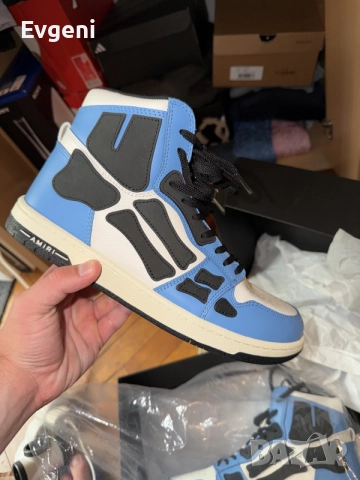 Amiri High Top Skeleton Blue, снимка 3 - Маратонки - 55252011