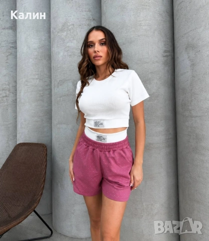 Дамски комплекти в два цвята с камъчета - 24€