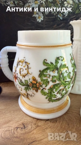 Млечно стъкло milk glass, снимка 12 - Други ценни предмети - 55085169