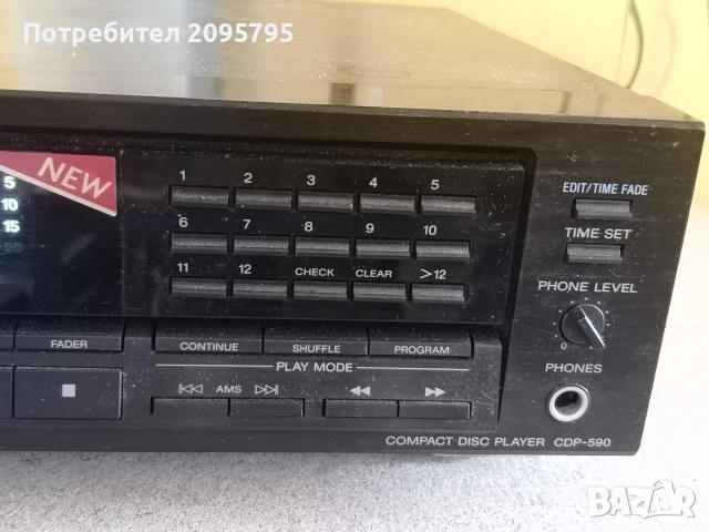 sony cdp-590 cd player , снимка 2 - Аудиосистеми - 55259631