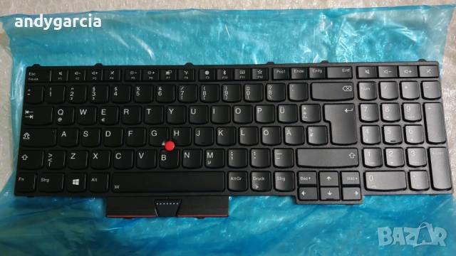  Lenovo ThinkPad P50 P51 P70 P71 keyboard ЧИСТО НОВА backlit клавиатура с подсветка "German", снимка 2 - Клавиатури и мишки - 54555546