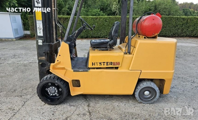 продавам Мотокар Hyster 5.5т газ , вдига на 6.2м, снимка 4 - Индустриална техника - 52793032