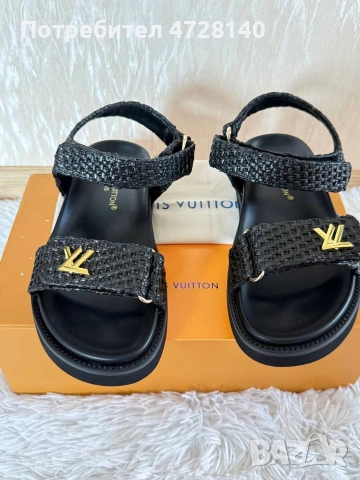 Дамски сандали Louise Vuitton размер 38, снимка 5 - Сандали - 55105447