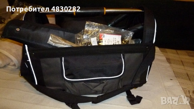 30 x 51 cm Куфар Чанта със метална държка за инструменти работна -Hard Base bag, снимка 2 - Куфари с инструменти - 54670251