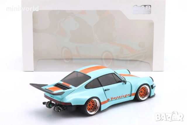 PORSCHE 911 KS-R by Khyzyl Saleem Blue Racer 2026 - мащаб 1:18 на Solido моделът е нов в кутия, снимка 6 - Колекции - 54709023