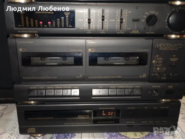 Ретро уредба Schneider грамофон,радио Cd,касетофон с тонколони, снимка 3 - Аудиосистеми - 55301957