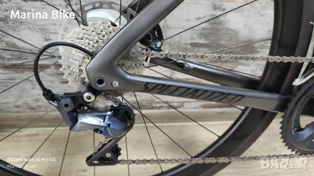 Карбонов шосеен велосипед Specialized Tarmac SL7 Expert Ultegra Roval C38 Carbon| 54, снимка 5 - Велосипеди - 54380415