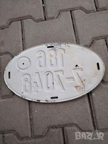 Стара Немска регистрационна табела, снимка 2 - Колекции - 54192846