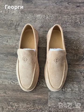 Мъжки мокасини Hermes, снимка 2 - Мокасини - 55445476