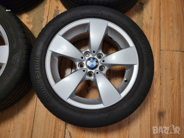 Bmw 17" 5x120 с гуми 225/50/17 оригинални джанти, снимка 4 - Гуми и джанти - 54045447