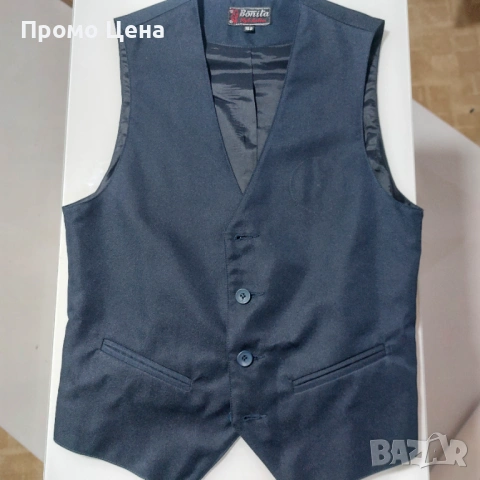 Пълен официален комплект Bonita за момче - Размер 152 (Елек, Риза, Панталон + Аксесоари)