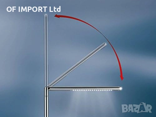 LED Настолна Лампа с 21 Дълготрайни Светодиода LIVARNO LUX ИНОКС, снимка 5 - Настолни лампи - 54970438