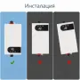 Проточен бойлер 3500W с дигитален дисплей – Моментална топла вода без чакане, снимка 3