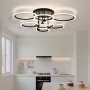 LED полилей за таван с кръгови пръстени, димиране 10–100% и дистанционно, 3000–6500K, 80 см, снимка 6
