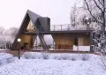 Модерна A-Frame сглобяема къща 96 м² - Модерен архитектурен проект, снимка 2