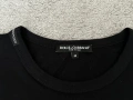 Dolce & Gabbana Black Cotton Jersey Logo Embroidered T-Shirt, снимка 6