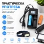 Универсално зарядно с дисплей за две литиево йонии батерии 3.7V 18650, снимка 7