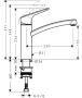 Кухненски смесител Hansgrohe My Cube M 13815000, снимка 3