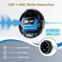 YEJATA Безжичен микрофон тип Lavalier – USB-C, шумопотискане, Plug & Play, снимка 4