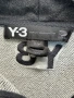 Y-3 Yohji Yamamoto сив суичер с цип и качулка размер S, снимка 2