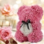 Подаръчна розова мечка в кутия Rose Teddy Bear, снимка 2