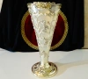 Посребрена ваза,лози,грозде,Art Nouveau , снимка 2