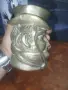 Винтидж фигурална халба от масивен месинг, известна в традицията като „Toby Jug“ или „Toby Mug“, снимка 7