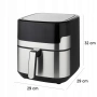 Смарт Еърфрайър , 2200W, XXL 6.5л, Wi-Fi Tuya App, 10 Програми, Неръждаема стомана, снимка 8