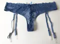 Nortie Lingerie M/L луксозни дантелени прашки с жартиери, снимка 2