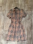 Оригинална маркова памук памучна 100% оригинала рокля риза Burberry Britain каре, снимка 4
