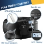 KLIM CD касетофон с USB, Bluetooth Boombox, AM/FM радио, стерео звук, дистанционно, снимка 6