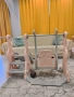 Детска пързалка с люлка и кош в розово 3 в 1 , снимка 10